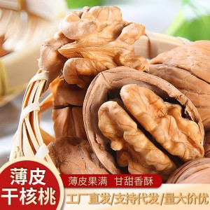 原味干核桃箱装 山核桃手剥麻子核桃干果 厂家直供无漂白