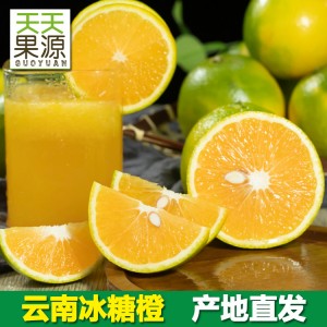 产地货源 云南冰糖橙9斤装整箱新鲜绿皮橙子手剥甜橙当季水果批发